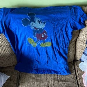Blue Mickey Mouse shirt